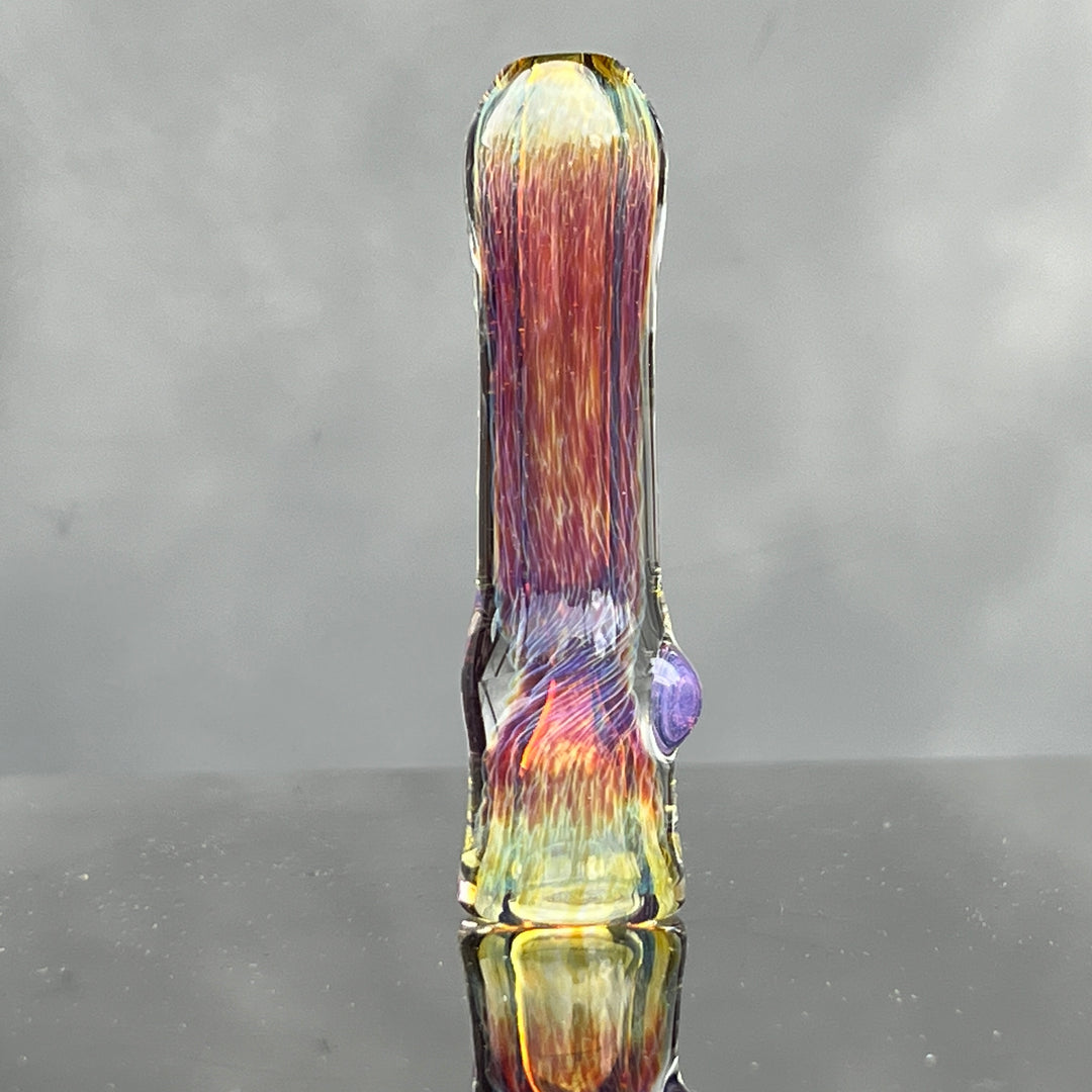 Thick Purple Chillum Glass Pipe Chuck Glass   