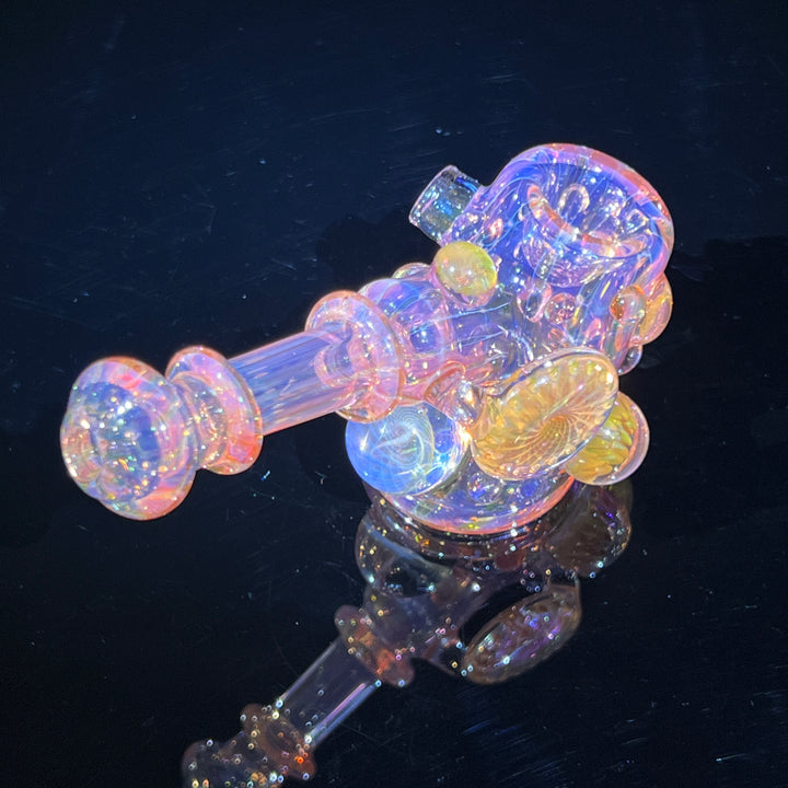 Gold Fumed Marbled Sherlock Pipe Glass Pipe Sugar Shack   