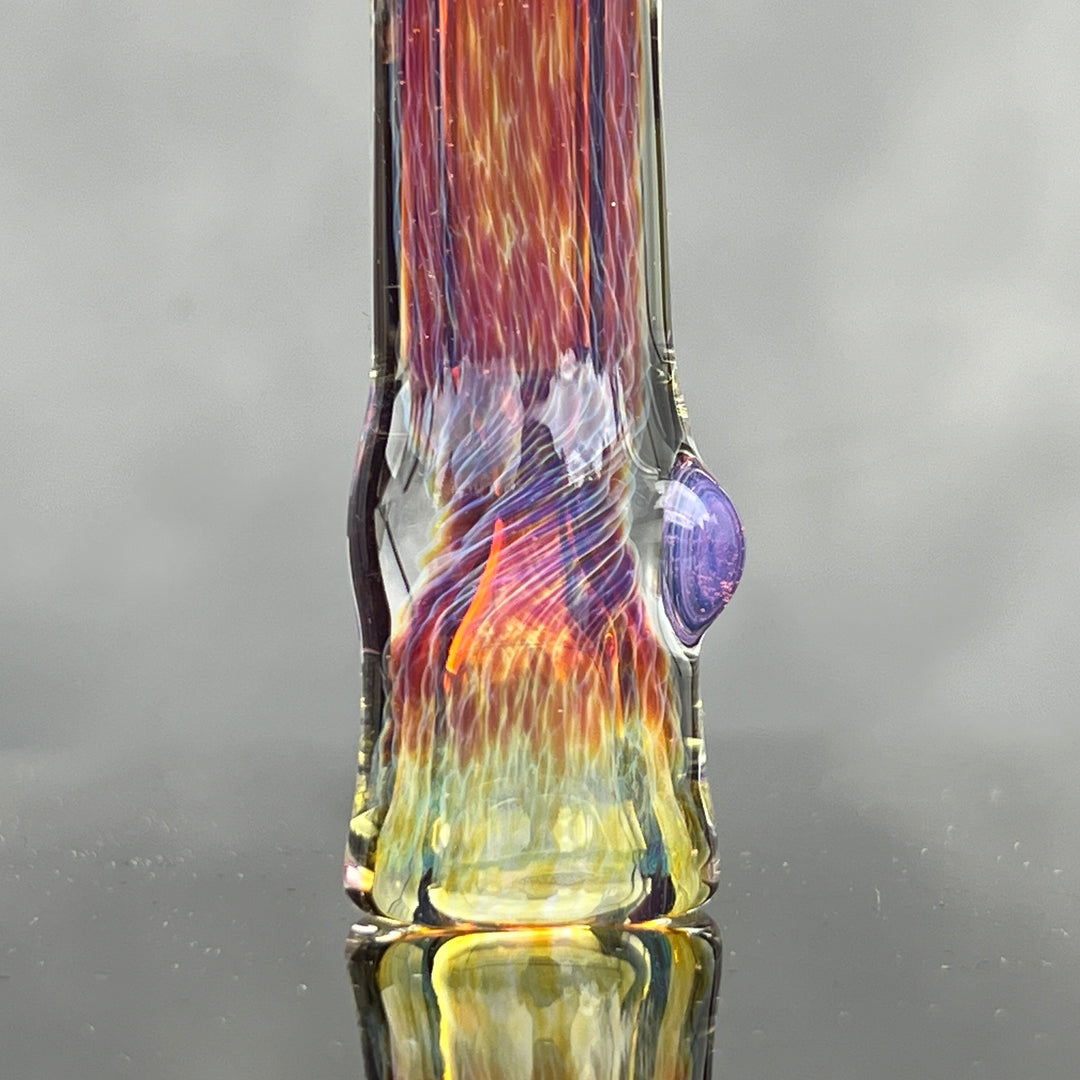 Thick Purple Chillum Glass Pipe Chuck Glass   