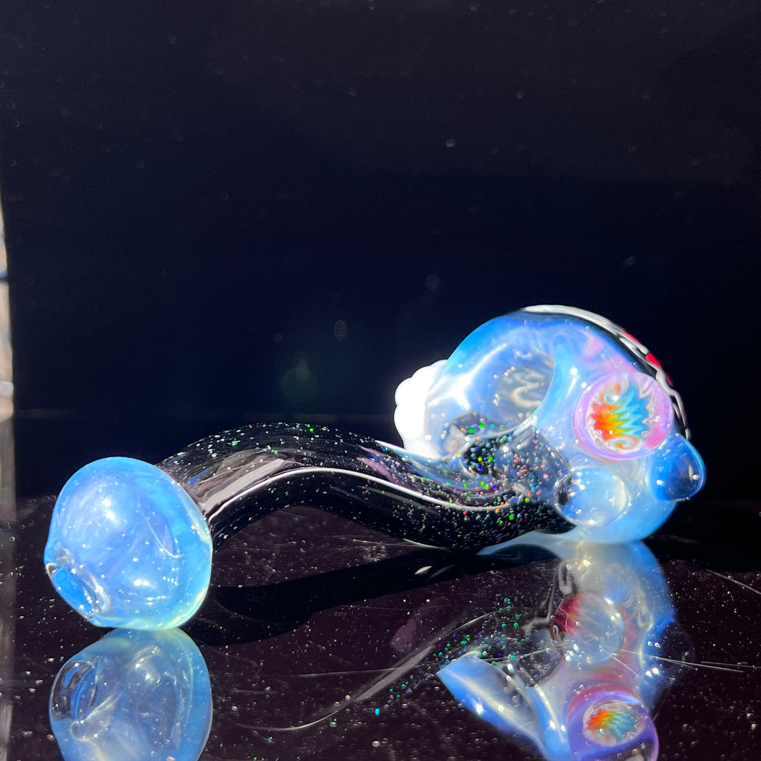 Fluffy Cloud Pipe Lg. Glass Pipe Cajun Glass   