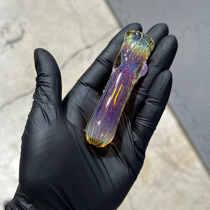 Thick Purple Chillum Glass Pipe Chuck Glass   