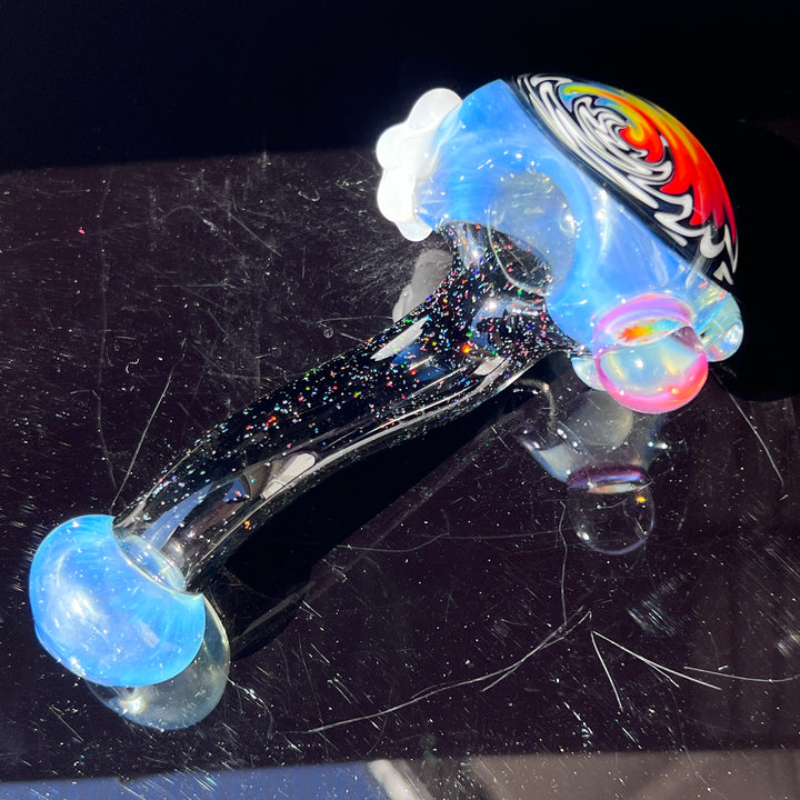 Fluffy Cloud Pipe Lg. Glass Pipe Cajun Glass   