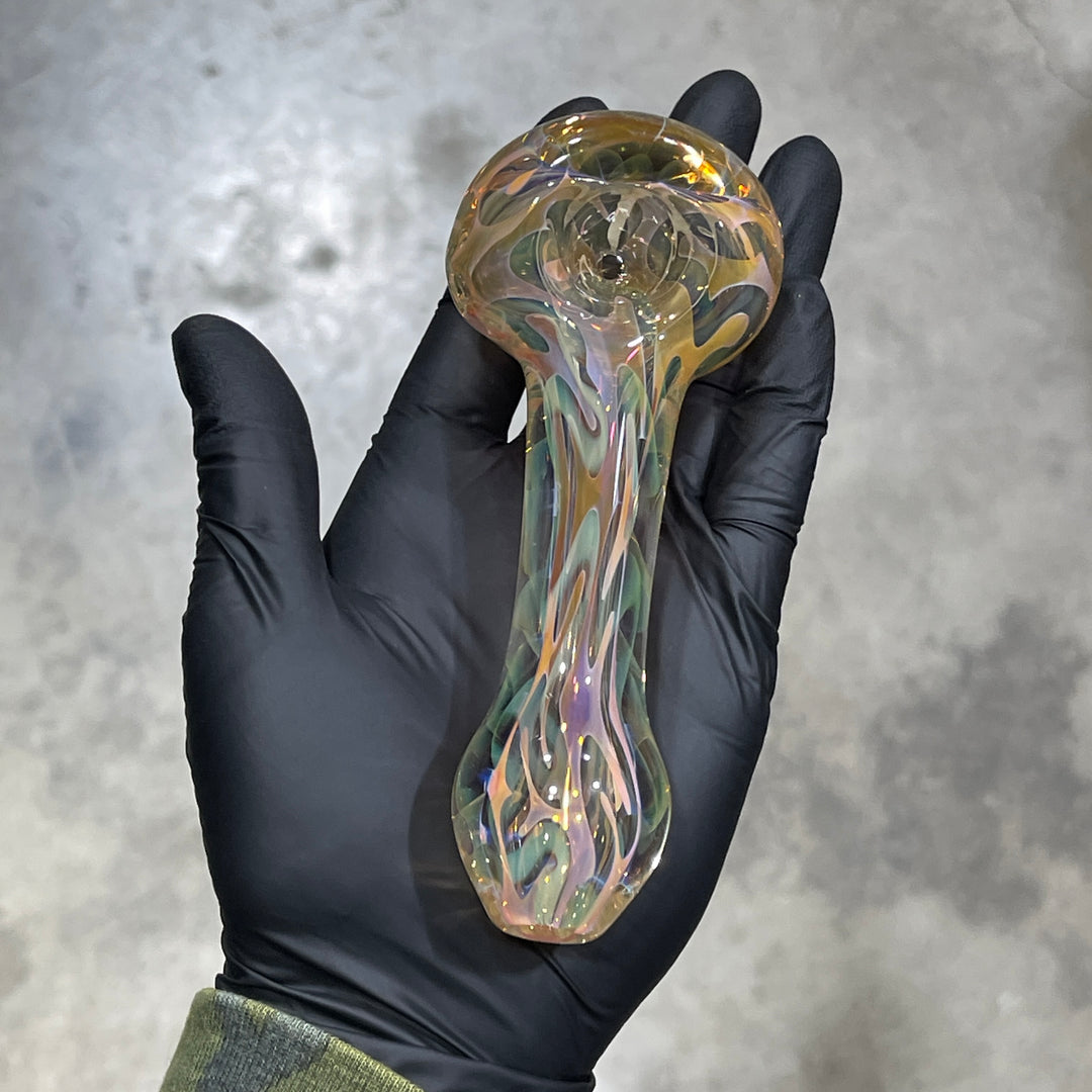 Large Ghost Flame Pipe Glass Pipe Tiny Mike   