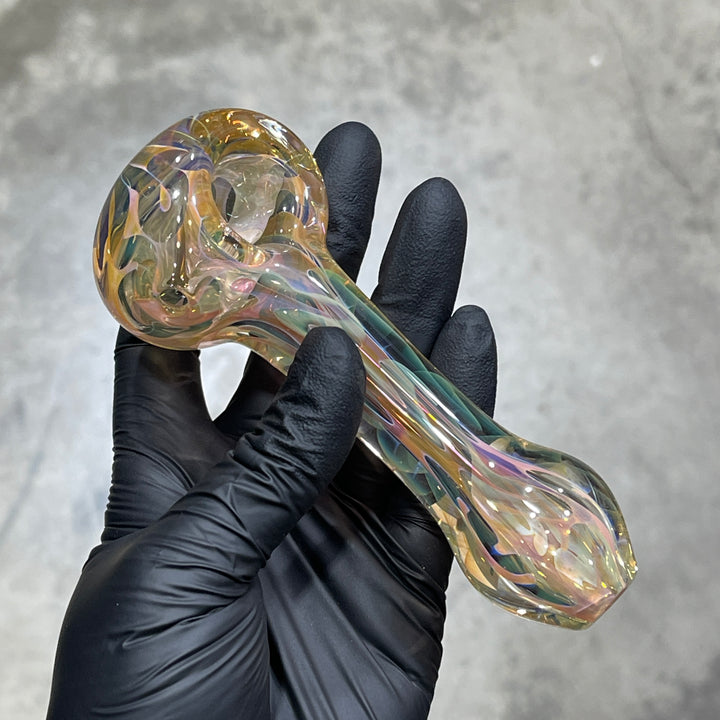 Large Ghost Flame Pipe Glass Pipe Tiny Mike   