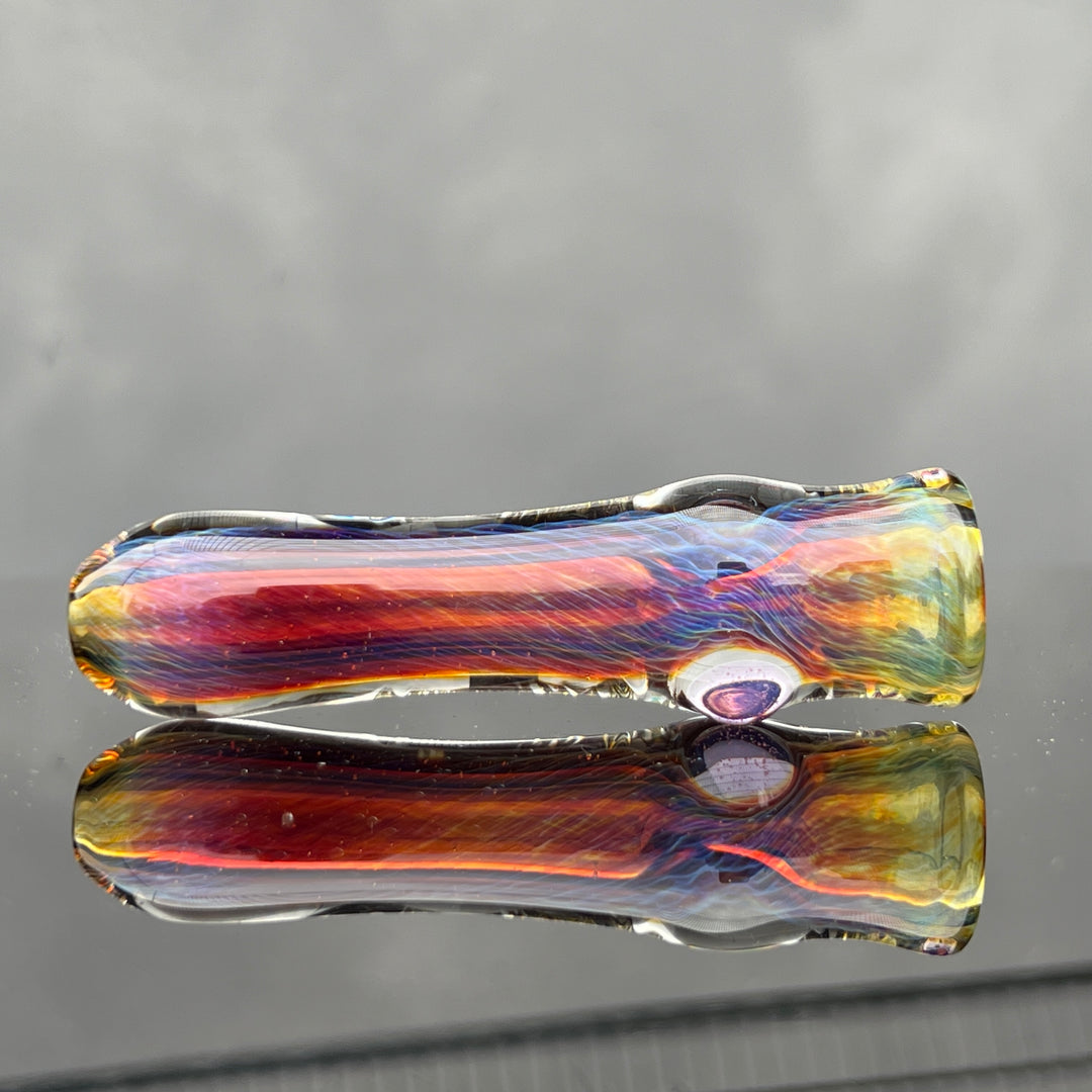 Thick Purple Chillum Glass Pipe Chuck Glass   