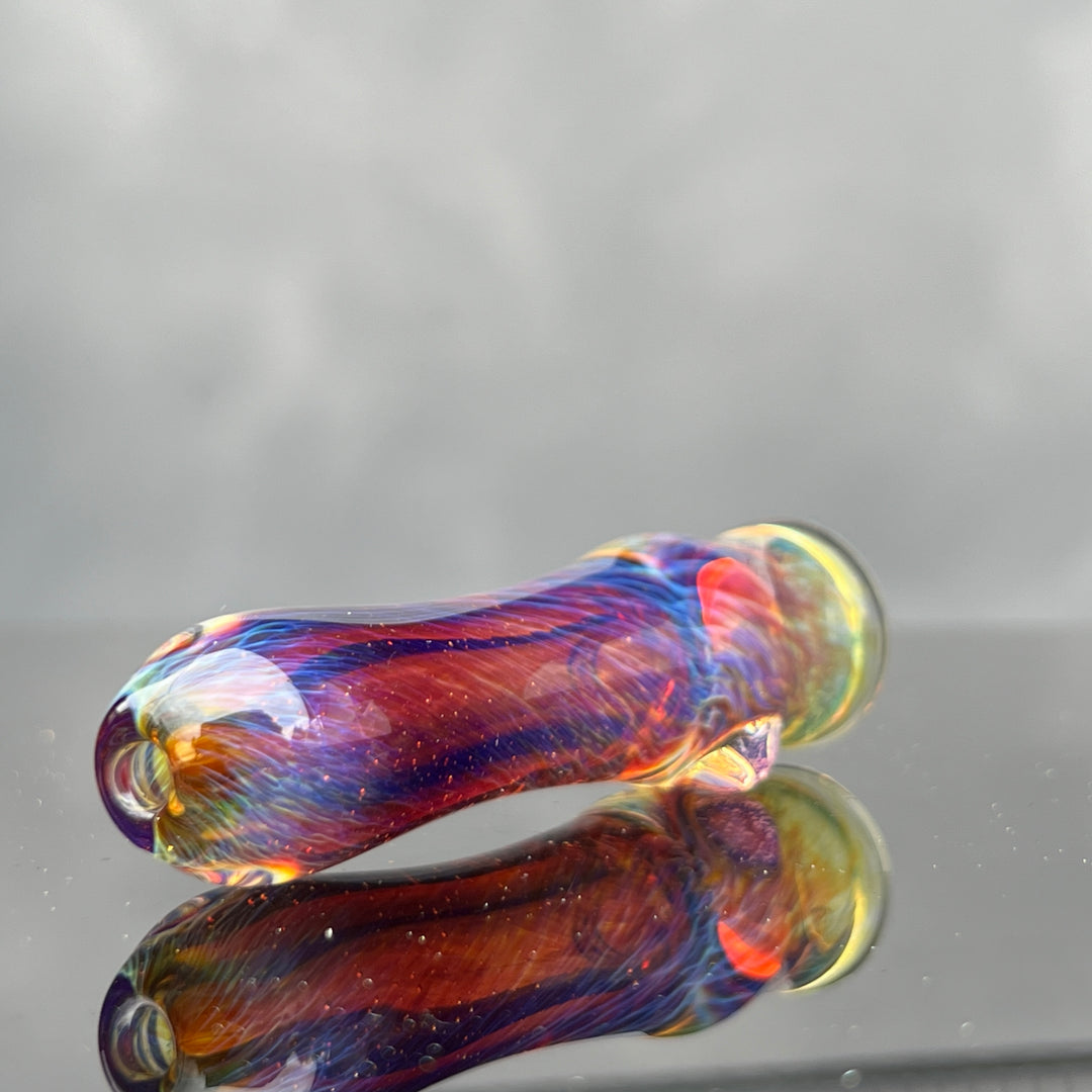 Thick Purple Chillum Glass Pipe Chuck Glass   