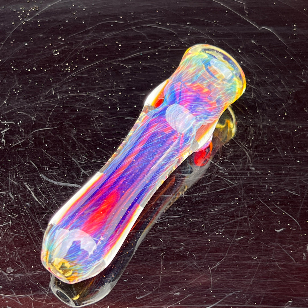 Thick Purple Chillum Glass Pipe Chuck Glass   