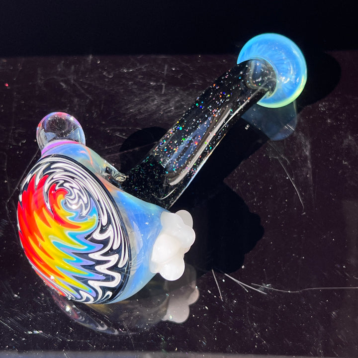 Fluffy Cloud Pipe Lg. Glass Pipe Cajun Glass   