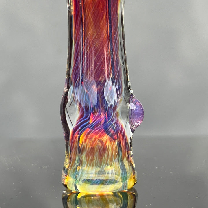 Thick Purple Chillum Glass Pipe Chuck Glass   