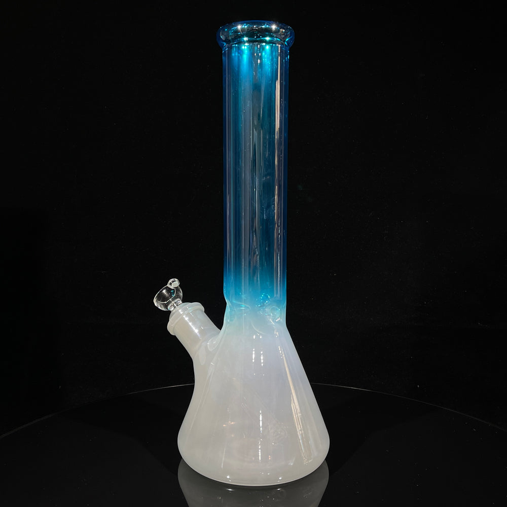 Icey Blue Magoo 14" Beaker Bong Glass Pipe TG