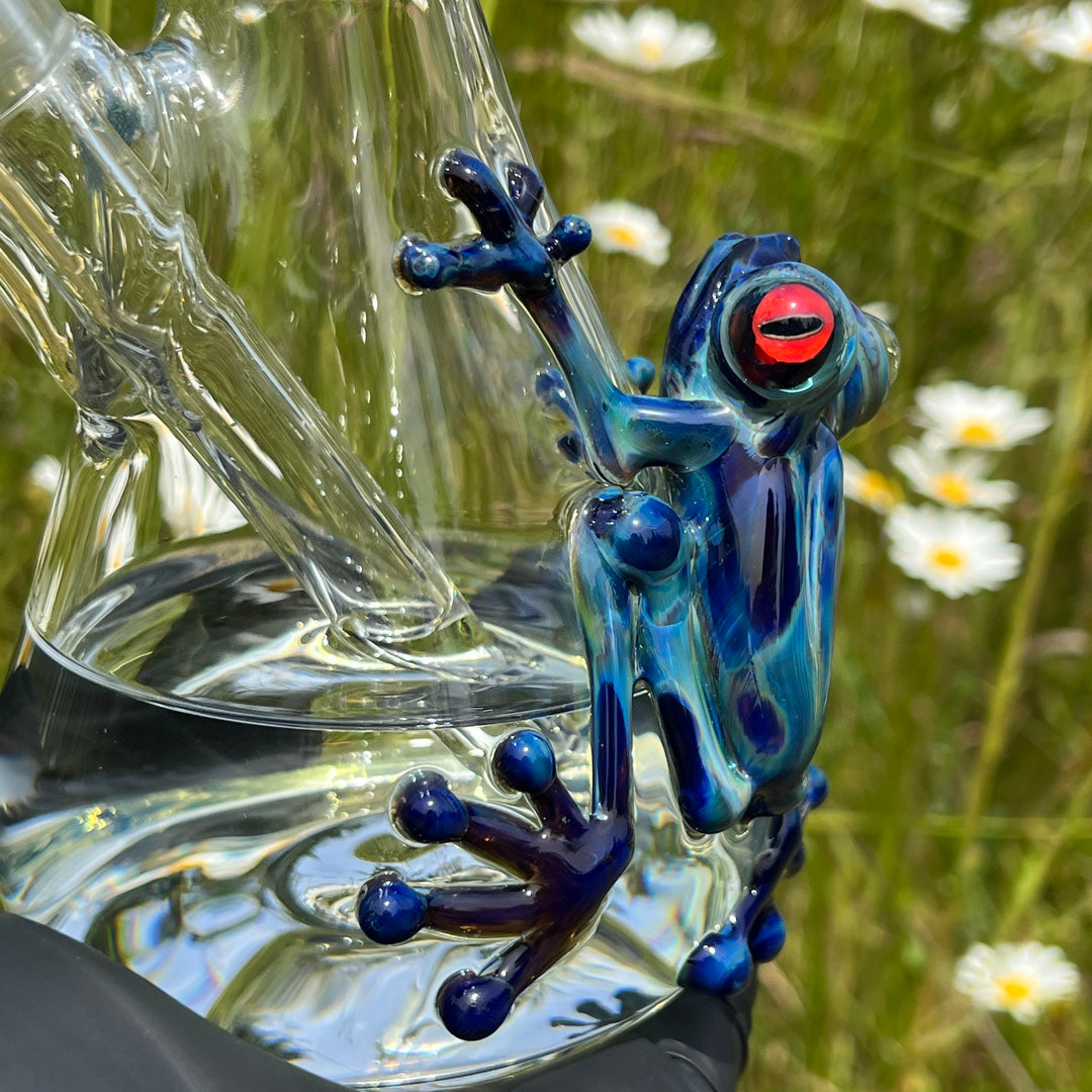 10" Purple Sable Frog Bong Glass Pipe Tako Glass   