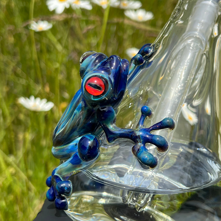 10" Purple Sable Frog Bong Glass Pipe Tako Glass   