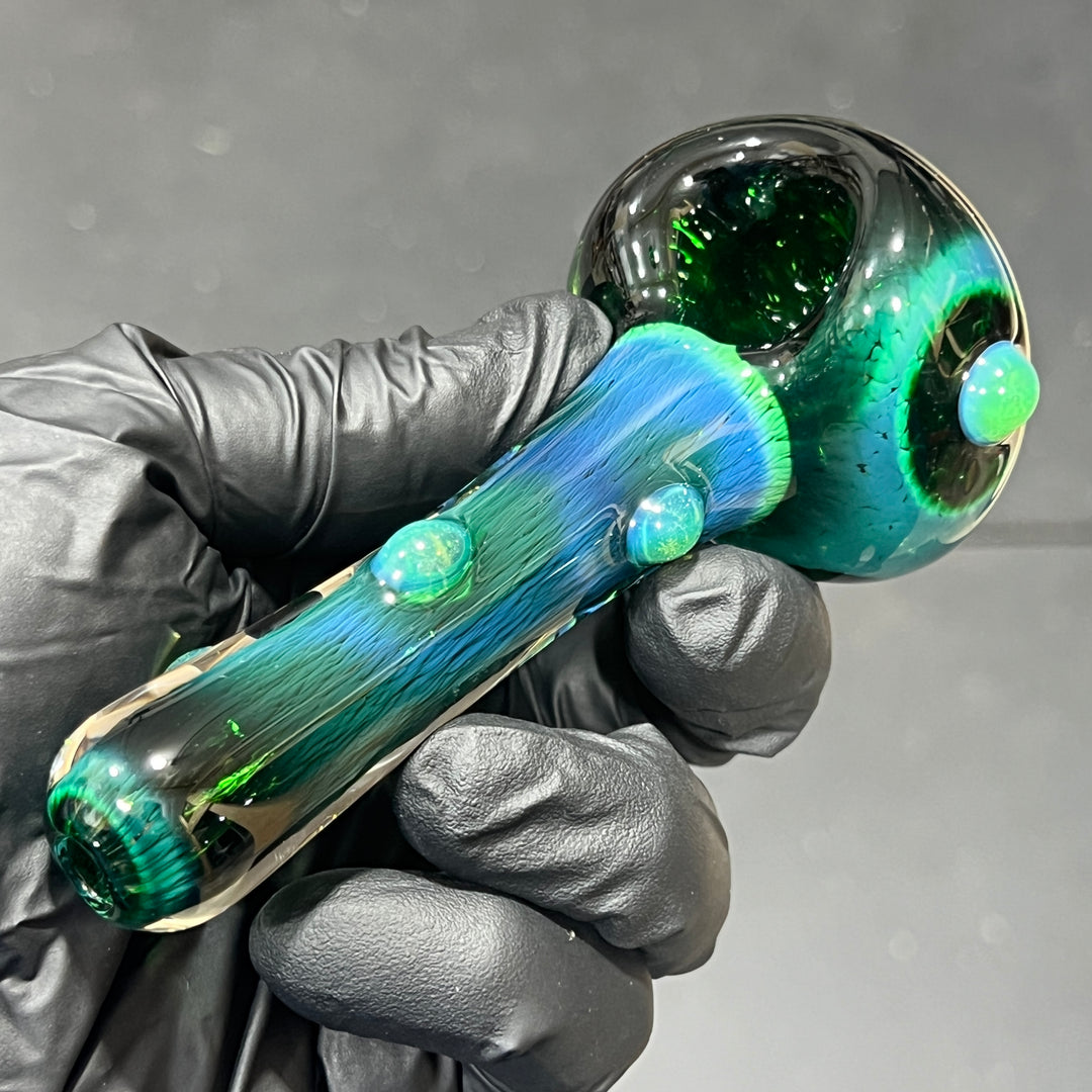 Thick Exp Green Pipe Glass Pipe Chuck Glass