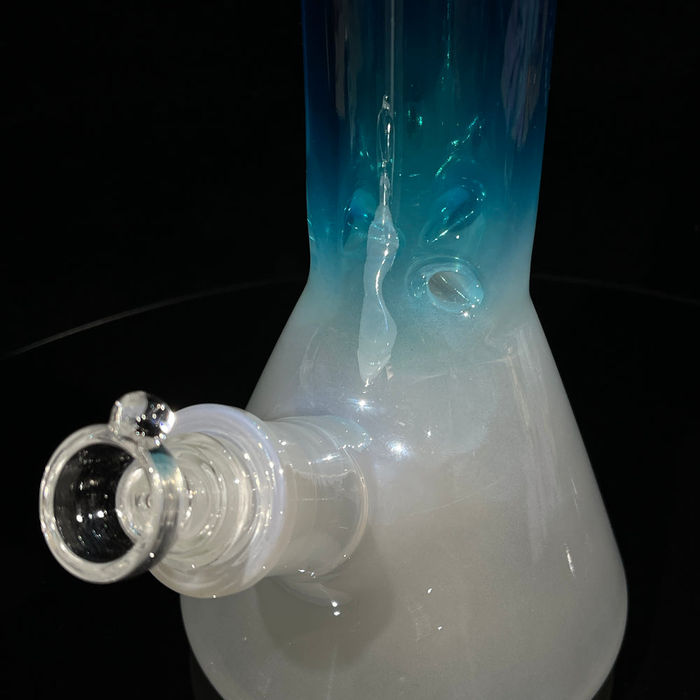 Icey Blue Magoo 14" Beaker Bong Glass Pipe TG