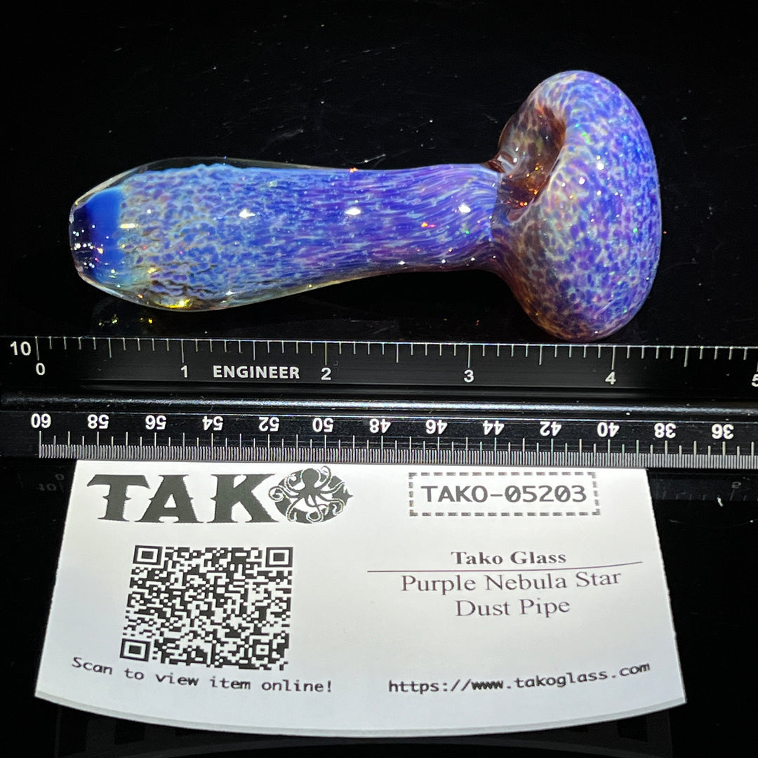 Purple Nebula Star Dust Pipe Glass Pipe Tako Glass   