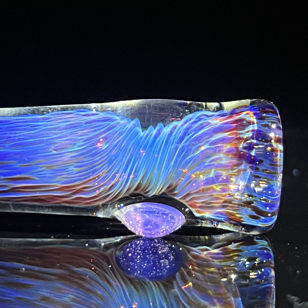 Thick Purple Chillum Glass Pipe Chuck Glass