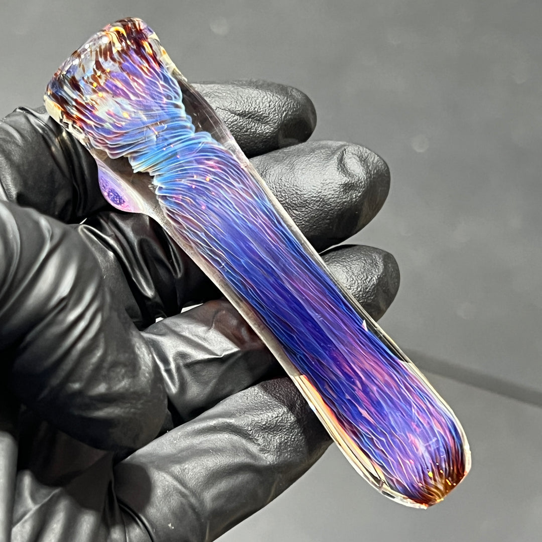 Thick Purple Chillum Glass Pipe Chuck Glass