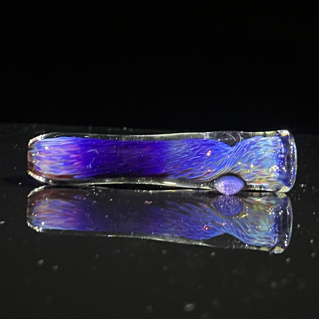 Thick Purple Chillum Glass Pipe Chuck Glass