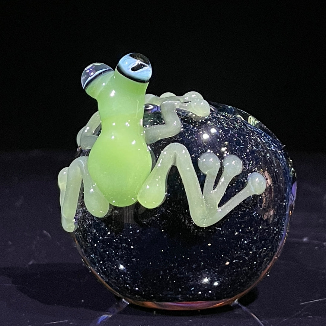 Purple Magic Frog Spoon Glass Pipe Beezy Glass   