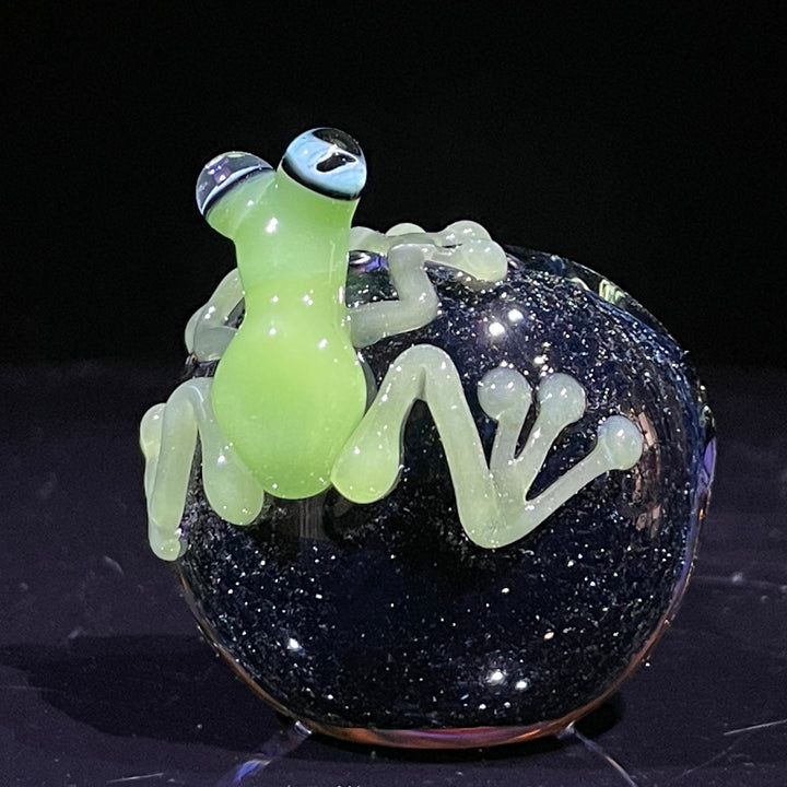 Purple Magic Frog Spoon Glass Pipe Beezy Glass   