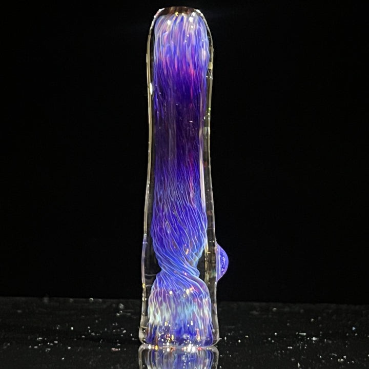 Thick Purple Chillum Glass Pipe Chuck Glass