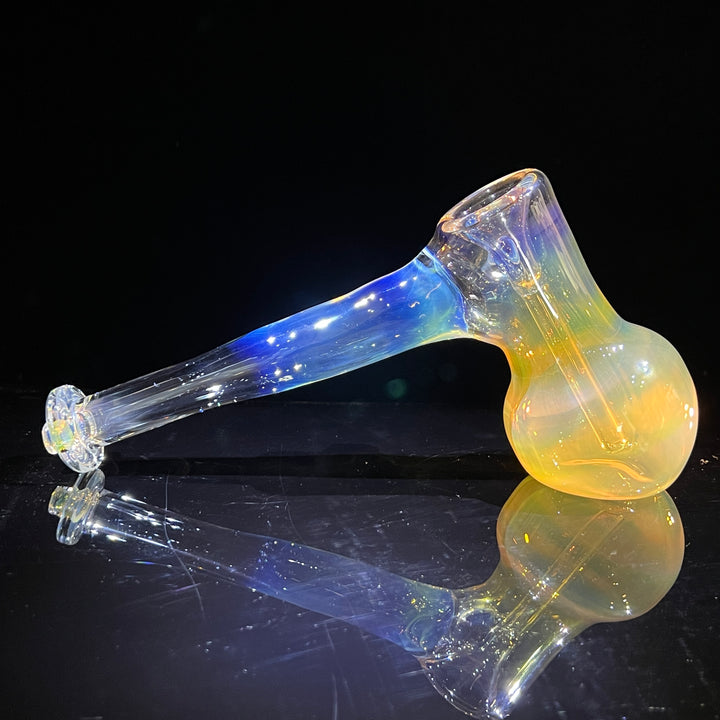 Silver Fume Hammer Bubbler Glass Pipe Cose Glass   