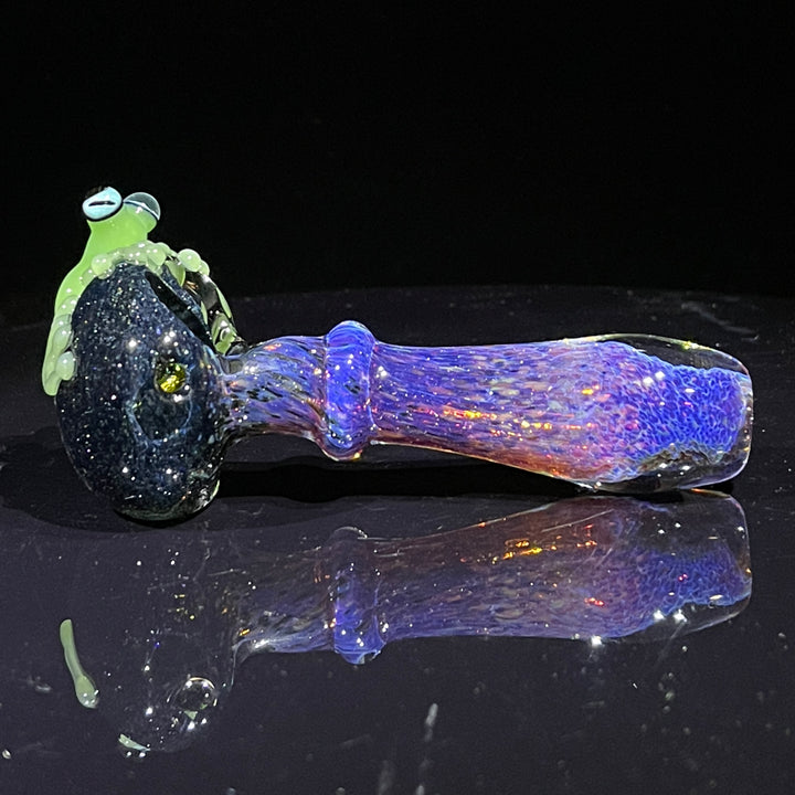 Purple Magic Frog Spoon Glass Pipe Beezy Glass   