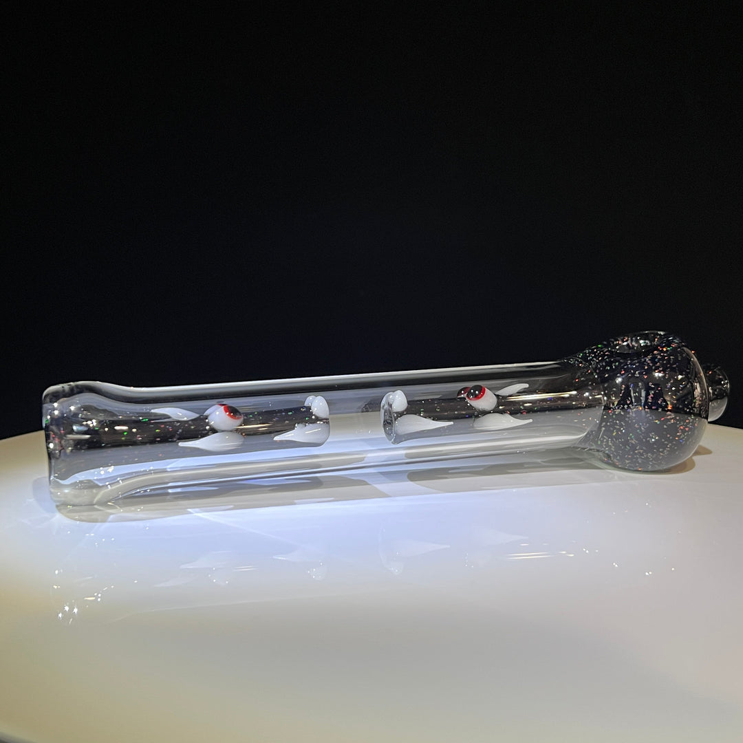 Crushed Opal Double Dragon Glass Pipe Gus Glass   