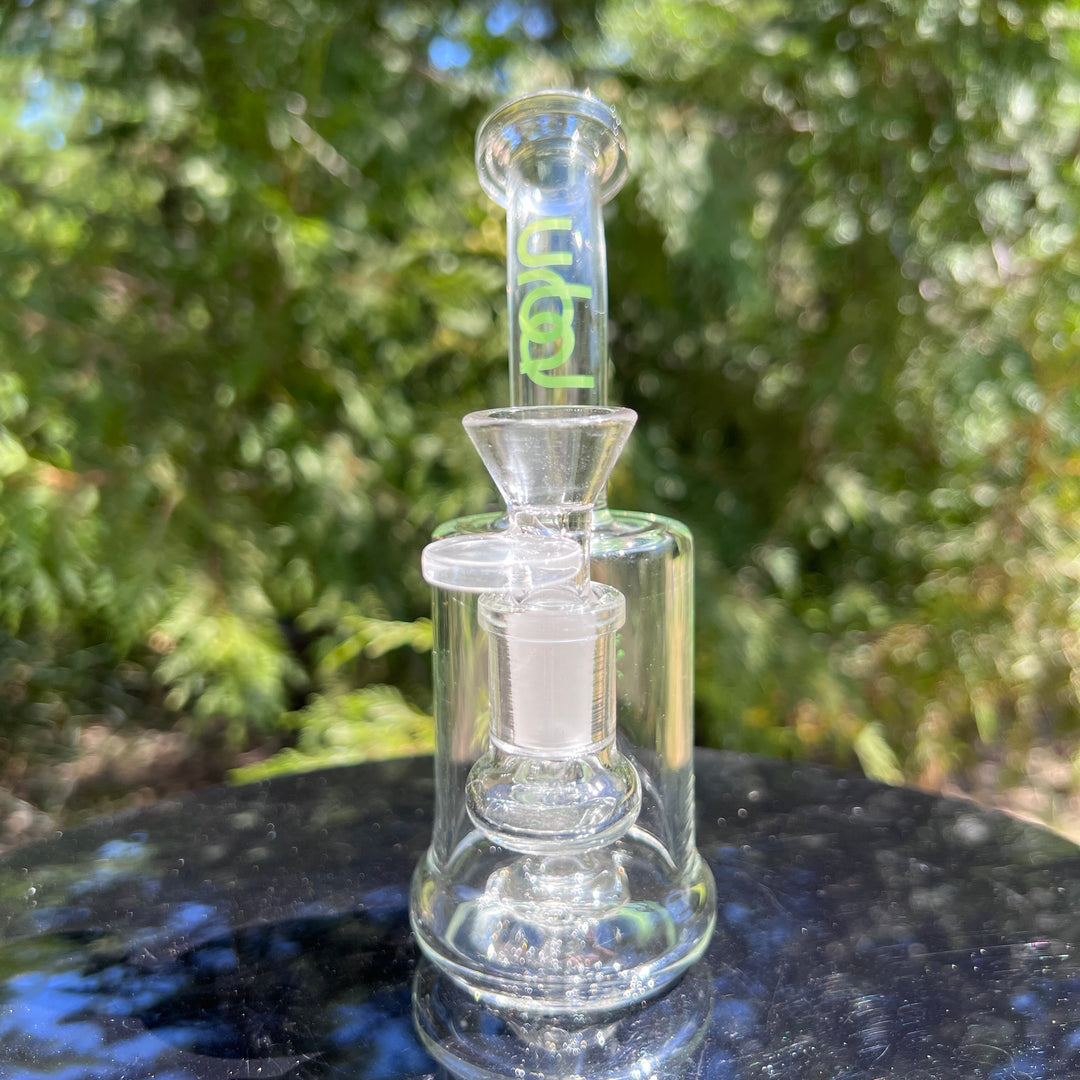 Traveler Rig Glass Pipe Urbal Technologies Clear/Green  