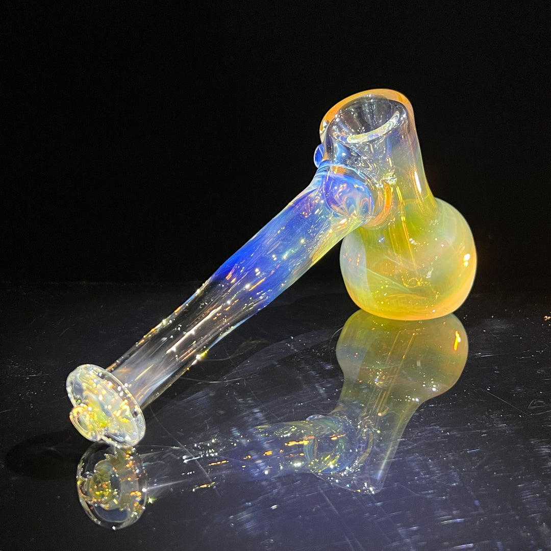 Silver Fume Hammer Bubbler Glass Pipe Cose Glass   