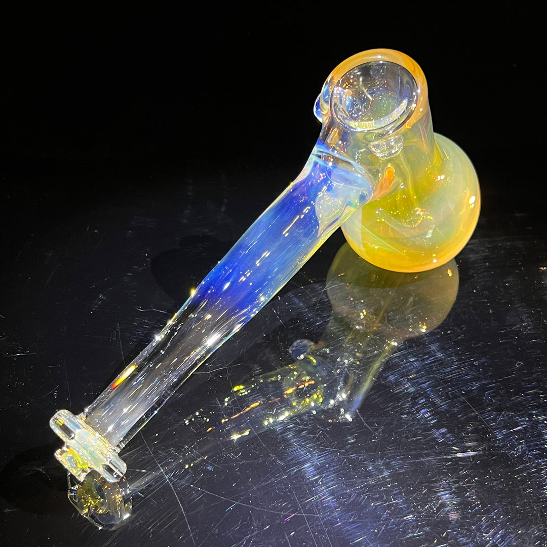 Silver Fume Hammer Bubbler Glass Pipe Cose Glass   