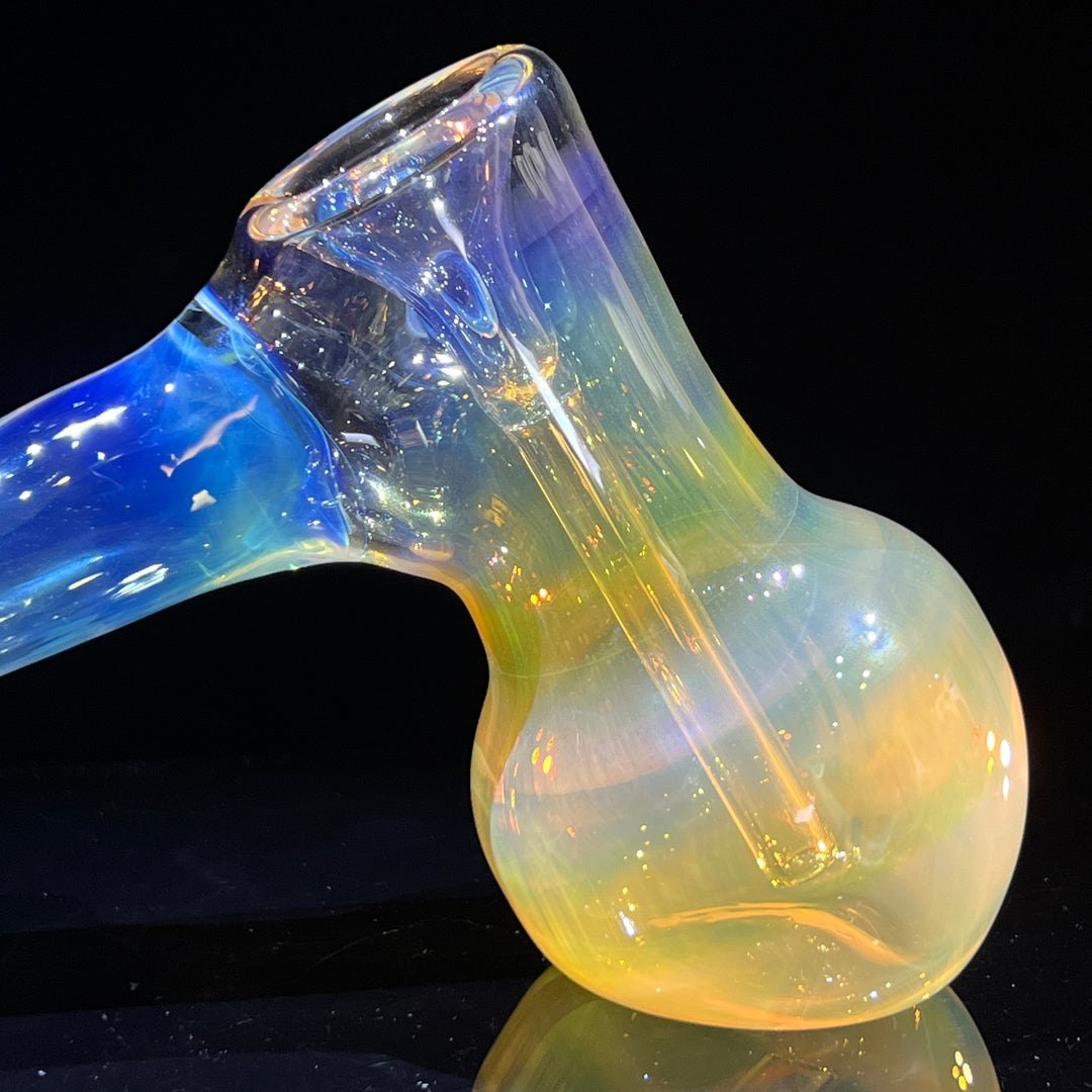 Silver Fume Hammer Bubbler Glass Pipe Cose Glass   