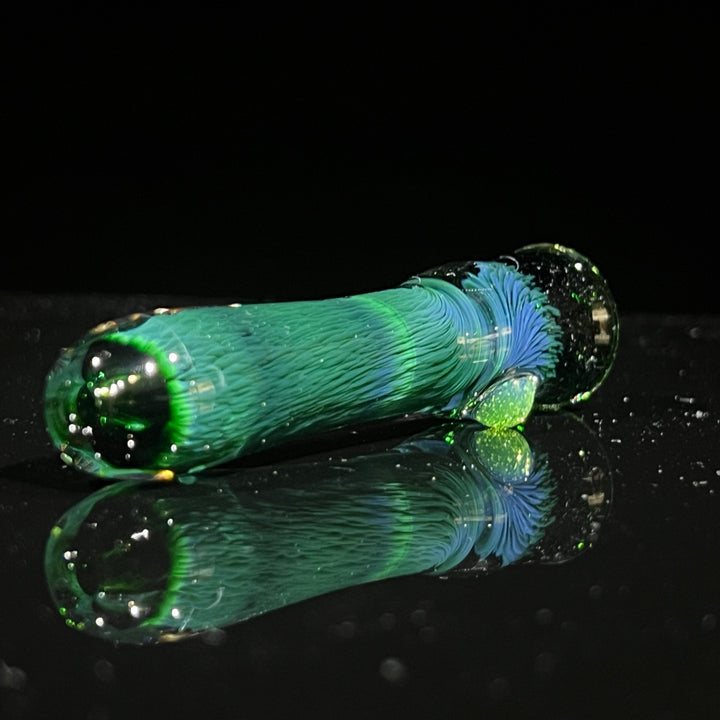 Thick Exp Green Chillum Glass Pipe Chuck Glass