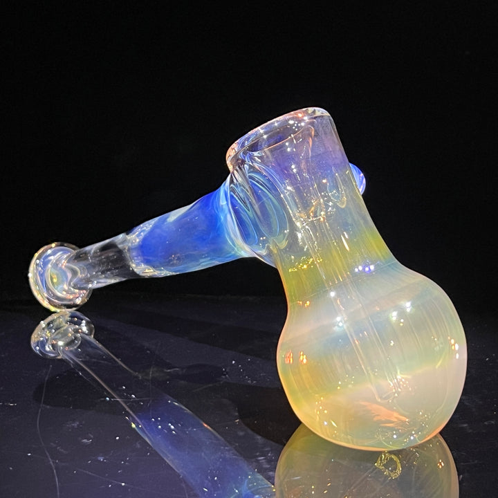 Silver Fume Hammer Bubbler Glass Pipe Cose Glass   