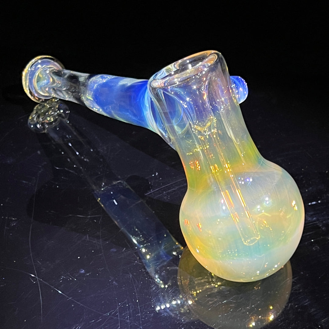 Silver Fume Hammer Bubbler Glass Pipe Cose Glass   