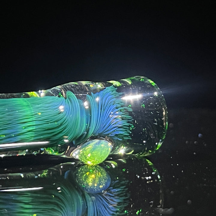 Thick Exp Green Chillum Glass Pipe Chuck Glass