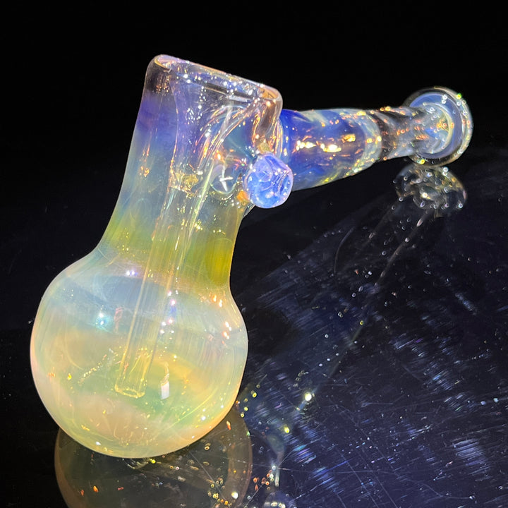 Silver Fume Hammer Bubbler Glass Pipe Cose Glass   