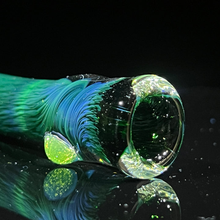 Thick Exp Green Chillum Glass Pipe Chuck Glass