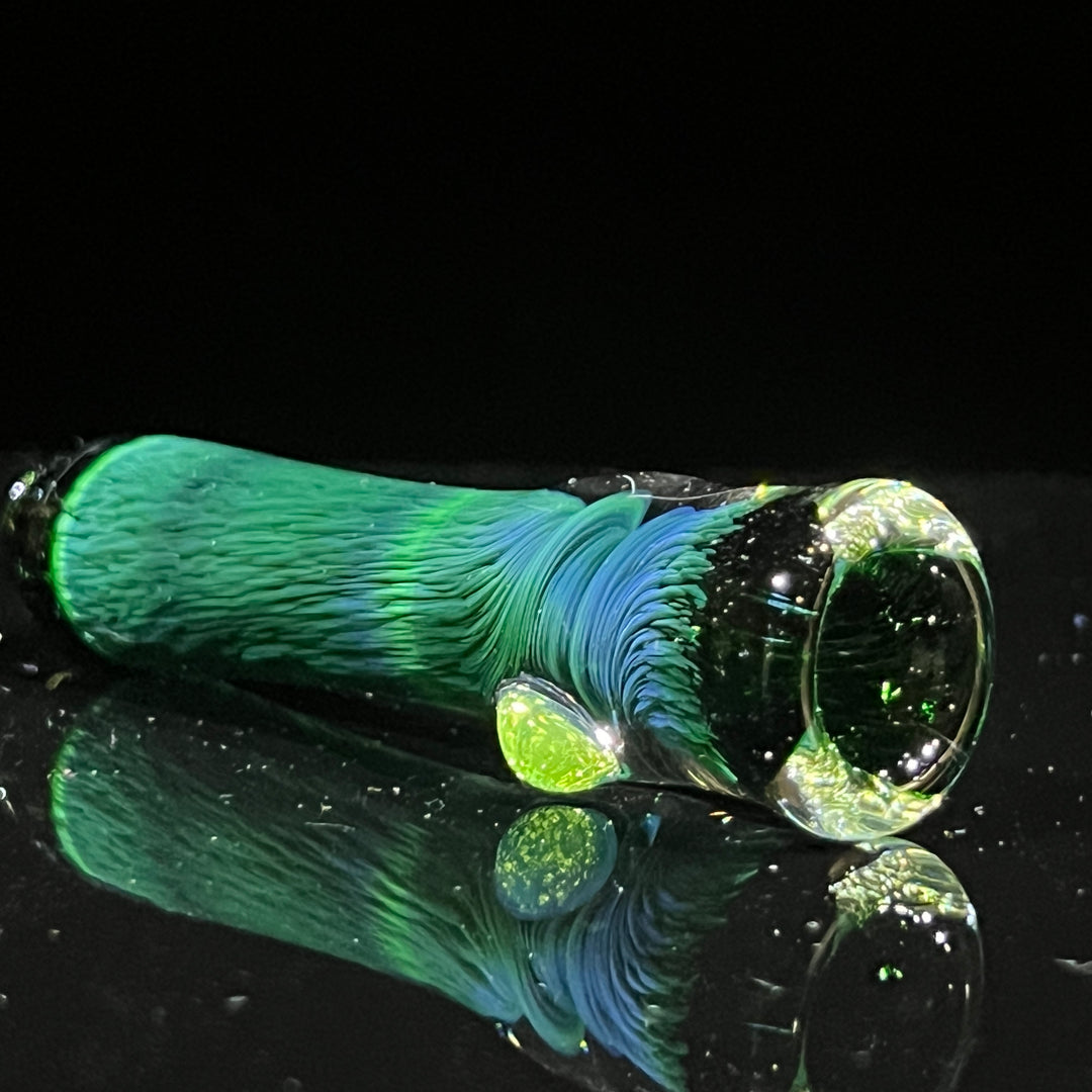 Thick Exp Green Chillum Glass Pipe Chuck Glass