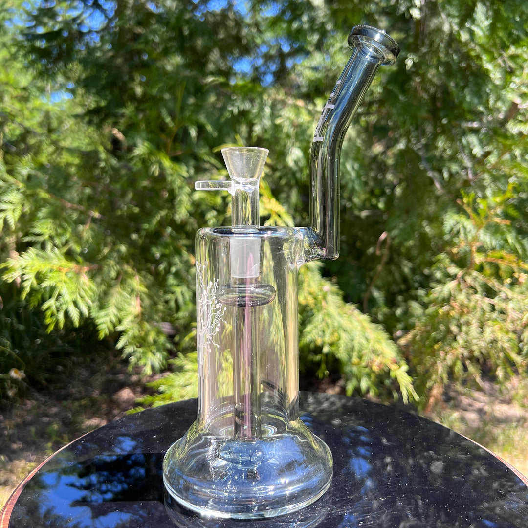 Hybrid 18mm Bubbler Glass Pipe Urbal Technologies Grey  