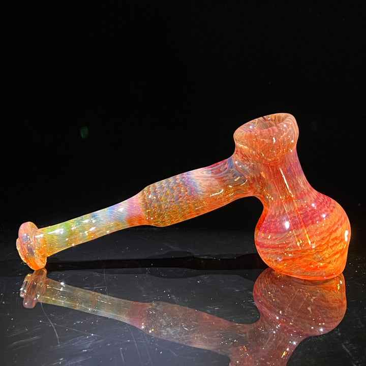 Guava Hammer Bubbler with Red Carb Glass Pipe Cose Glass   