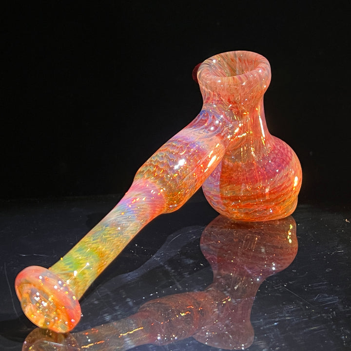 Guava Hammer Bubbler with Red Carb Glass Pipe Cose Glass   