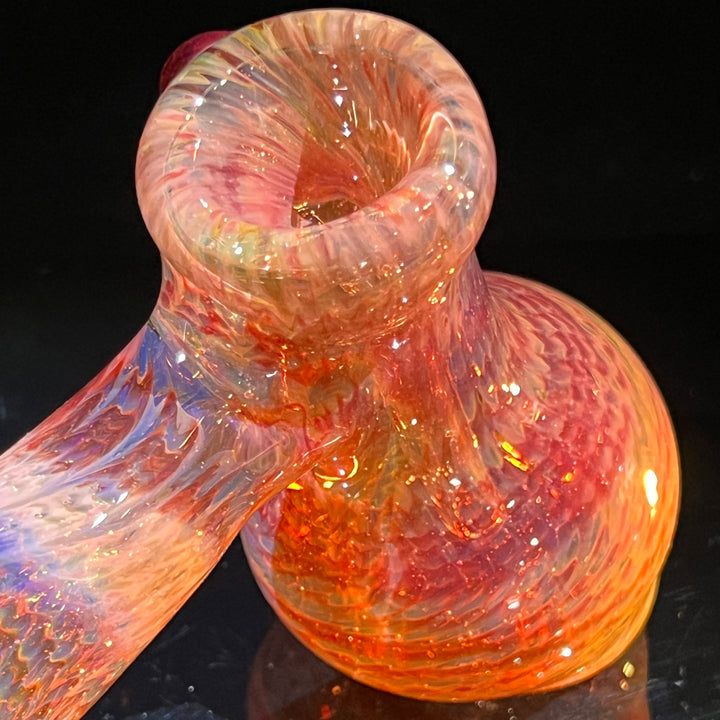 Guava Hammer Bubbler with Red Carb Glass Pipe Cose Glass   