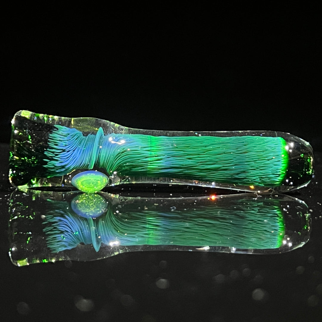 Thick Exp Green Chillum Glass Pipe Chuck Glass