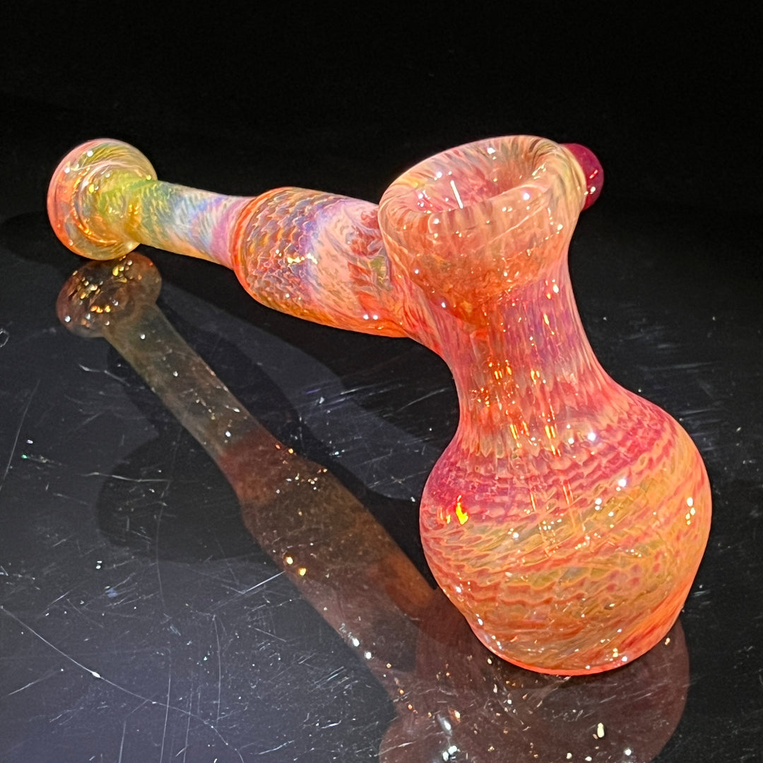 Guava Hammer Bubbler with Red Carb Glass Pipe Cose Glass   