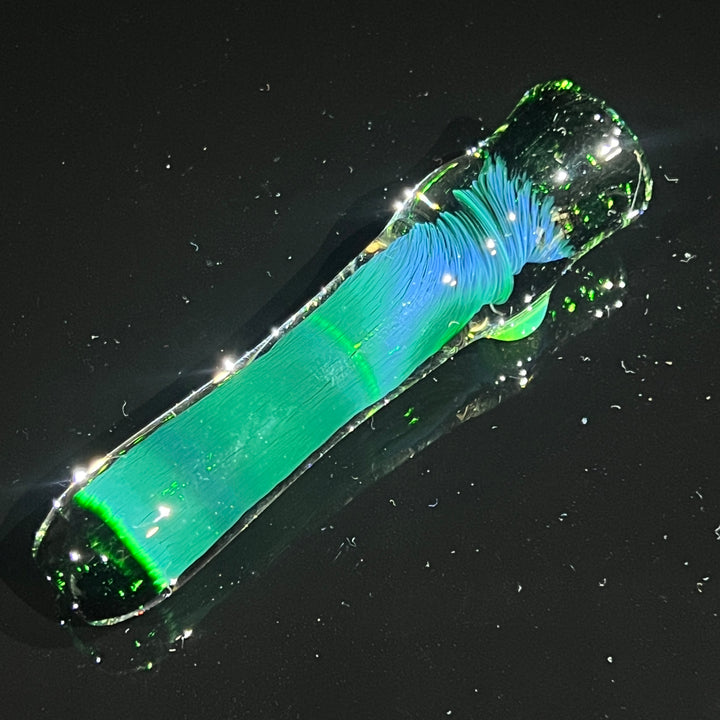 Thick Exp Green Chillum Glass Pipe Chuck Glass