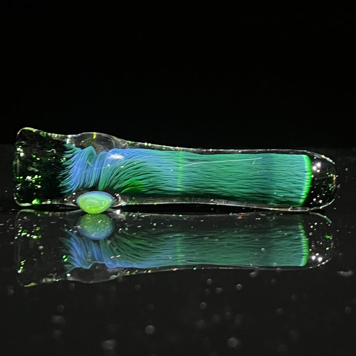 Thick Exp Green Chillum Glass Pipe Chuck Glass