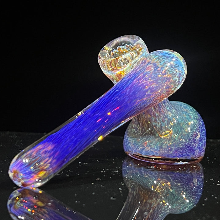 Thick Purple Sidecar Bubbler Glass Pipe Chuck Glass