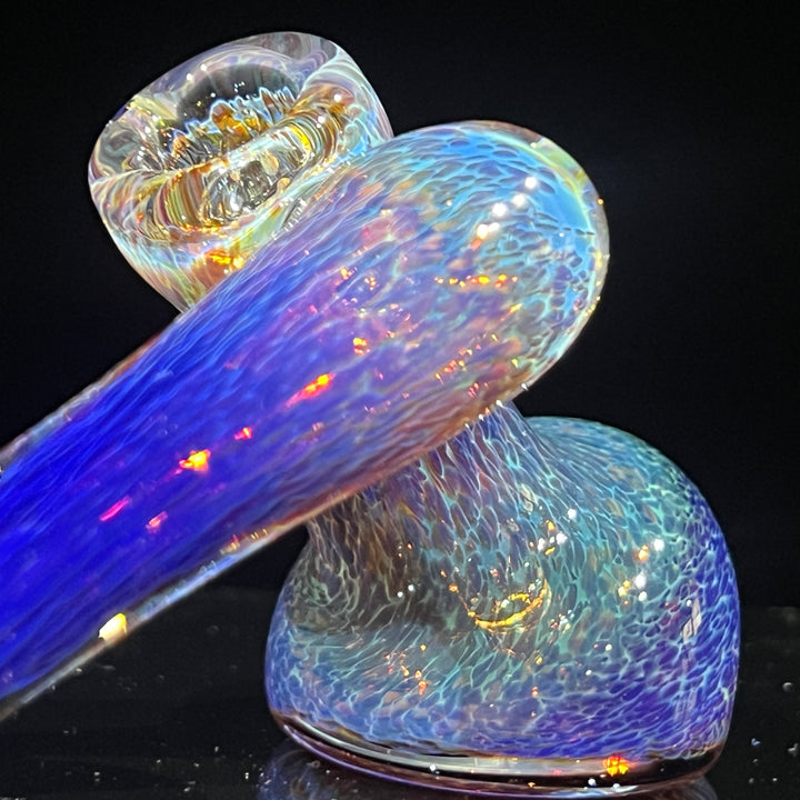 Thick Purple Sidecar Bubbler Glass Pipe Chuck Glass