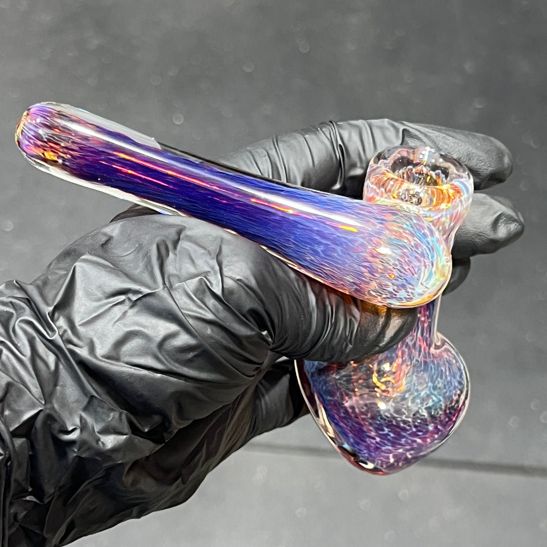 Thick Purple Sidecar Bubbler Glass Pipe Chuck Glass